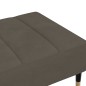 vidaXL Taburete de terciopelo gris oscuro 78x56x32 cm