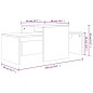 vidaXL Set mesa de centro madera contrachapada gris Sonoma 100x48x40cm vidaXL Set mesa de centro madera contrachapada gris Sonoma 100x48x40cm