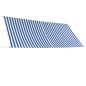 vidaXL Toldo retráctil 350x150 cm azul y blanco vidaXL Toldo retráctil 350x150 cm azul y blanco