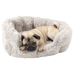 Jack and Vanilla Cestas para mascotas Shell S gris 40x35 cm