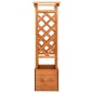 vidaXL Jardinera enrejada con arco madera de abeto 49x39x130 cm vidaXL Jardinera enrejada con arco madera de abeto 49x39x130 cm