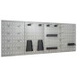 vidaXL Tableros de clavijas para pared 4 unidades acero 40x58 cm vidaXL Tableros de clavijas para pared 4 unidades acero 40x58 cm
