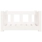 vidaXL Cama para perros madera maciza de pino blanca 55,5x45,5x28 cm vidaXL Cama para perros madera maciza de pino blanca 55,5x45,5x28 cm