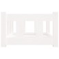vidaXL Cama para perros madera maciza de pino blanca 55,5x45,5x28 cm vidaXL Cama para perros madera maciza de pino blanca 55,5x45,5x28 cm