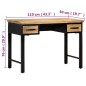 vidaXL Mesa escritorio madera maciza de mango 110x50x76 cm vidaXL Mesa escritorio madera maciza de mango 110x50x76 cm