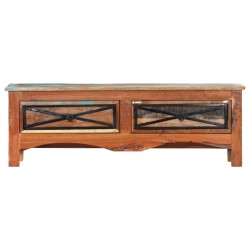 vidaXL Mueble para la TV madera maciza reciclada 120x30x40 cm