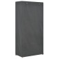 vidaXL Armario de tela de 3 niveles gris 79x40x170 cm vidaXL Armario de tela de 3 niveles gris 79x40x170 cm