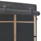 vidaXL Armario de tela de 3 niveles gris 79x40x170 cm vidaXL Armario de tela de 3 niveles gris 79x40x170 cm