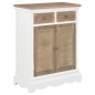 vidaXL Aparador de madera maciza blanco 60x30x80 cm vidaXL Aparador de madera maciza blanco 60x30x80 cm