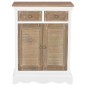 vidaXL Aparador de madera maciza blanco 60x30x80 cm vidaXL Aparador de madera maciza blanco 60x30x80 cm