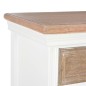 vidaXL Aparador de madera maciza blanco 60x30x80 cm vidaXL Aparador de madera maciza blanco 60x30x80 cm