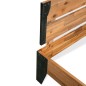 vidaXL Estructura de cama de madera maciza de acacia acero 152x203 cm vidaXL Estructura de cama de madera maciza de acacia acero 152x203 cm