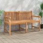 vidaXL Banco de jardín de madera maciza de teca 150 cm vidaXL Banco de jardín de madera maciza de teca 150 cm