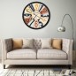 vidaXL Reloj de pared de metal multicolor 60 cm vidaXL Reloj de pared de metal multicolor 60 cm