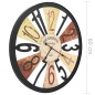 vidaXL Reloj de pared de metal multicolor 60 cm vidaXL Reloj de pared de metal multicolor 60 cm