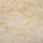 vidaXL Alfombra de piel de oveja blanco 60x180 cm 