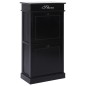 vidaXL Mueble zapatero de madera de Paulownia negro 50x28x98 cm vidaXL Mueble zapatero de madera de Paulownia negro 50x28x98 cm