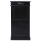 vidaXL Mueble zapatero de madera de Paulownia negro 50x28x98 cm vidaXL Mueble zapatero de madera de Paulownia negro 50x28x98 cm