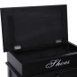 vidaXL Mueble zapatero de madera de Paulownia negro 50x28x98 cm vidaXL Mueble zapatero de madera de Paulownia negro 50x28x98 cm