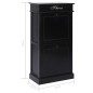 vidaXL Mueble zapatero de madera de Paulownia negro 50x28x98 cm vidaXL Mueble zapatero de madera de Paulownia negro 50x28x98 cm
