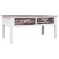 vidaXL Mesa de centro de madera marrón 100x50x45 cm vidaXL Mesa de centro de madera marrón 100x50x45 cm