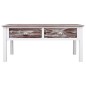 vidaXL Mesa de centro de madera marrón 100x50x45 cm vidaXL Mesa de centro de madera marrón 100x50x45 cm