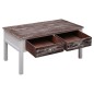 vidaXL Mesa de centro de madera marrón 100x50x45 cm vidaXL Mesa de centro de madera marrón 100x50x45 cm
