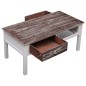 vidaXL Mesa de centro de madera marrón 100x50x45 cm vidaXL Mesa de centro de madera marrón 100x50x45 cm
