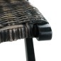 vidaXL Silla de ratán kubu natural y madera maciza de caoba negro vidaXL Silla de ratán kubu natural y madera maciza de caoba negro