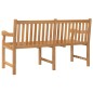vidaXL Banco de jardín de madera maciza de teca 150 cm vidaXL Banco de jardín de madera maciza de teca 150 cm