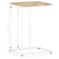 vidaXL Mesa auxiliar de madera maciza de mango 35x45x65 cm