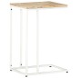 vidaXL Mesa auxiliar de madera maciza de mango 35x45x65 cm