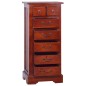 vidaXL Cajonera clásica madera de caoba maciza marrón 45x35x100 cm vidaXL Cajonera clásica madera de caoba maciza marrón 45x35x100 cm