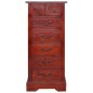 vidaXL Cajonera clásica madera de caoba maciza marrón 45x35x100 cm vidaXL Cajonera clásica madera de caoba maciza marrón 45x35x100 cm