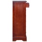 vidaXL Cajonera clásica madera de caoba maciza marrón 45x35x100 cm vidaXL Cajonera clásica madera de caoba maciza marrón 45x35x100 cm