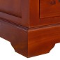 vidaXL Cajonera clásica madera de caoba maciza marrón 45x35x100 cm vidaXL Cajonera clásica madera de caoba maciza marrón 45x35x100 cm