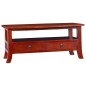 vidaXL Mesa de centro clásica madera maciza caoba marrón 90x50x40 cm vidaXL Mesa de centro clásica madera maciza caoba marrón 90x50x40 cm
