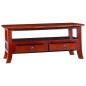 vidaXL Mesa de centro clásica madera maciza caoba marrón 90x50x40 cm vidaXL Mesa de centro clásica madera maciza caoba marrón 90x50x40 cm