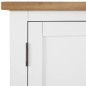 vidaXL Aparador de madera de roble maciza 45x32x85 cm vidaXL Aparador de madera de roble maciza 45x32x85 cm