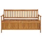 vidaXL Banco de almacenaje de jardín madera maciza acacia 148 cm vidaXL Banco de almacenaje de jardín madera maciza acacia 148 cm