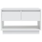 vidaXL Mueble para TV madera contrachapada blanco 70x41x44 cm