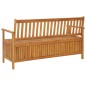 vidaXL Banco de almacenaje de jardín madera maciza acacia 148 cm vidaXL Banco de almacenaje de jardín madera maciza acacia 148 cm