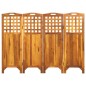 vidaXL Biombo de 4 paneles madera maciza de acacia 161x2x120 cm vidaXL Biombo de 4 paneles madera maciza de acacia 161x2x120 cm