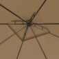 vidaXL Cenador gris taupé 3x3x2,7 m 160 g/m² vidaXL Cenador gris taupé 3x3x2,7 m 160 g/m²