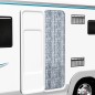 vidaXL Cortina mosquitera blanco y gris chenilla 56x200 cm vidaXL Cortina mosquitera blanco y gris chenilla 56x200 cm