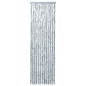 vidaXL Cortina mosquitera blanco y gris chenilla 56x200 cm vidaXL Cortina mosquitera blanco y gris chenilla 56x200 cm
