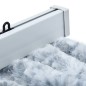 vidaXL Cortina mosquitera blanco y gris chenilla 56x200 cm vidaXL Cortina mosquitera blanco y gris chenilla 56x200 cm