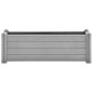 vidaXL Arriate de jardín PP gris piedra 100x43x35 cm