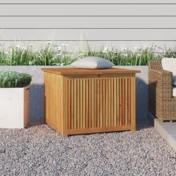 vidaXL Caja de almacenaje de jardín madera maciza acacia 75x75x58 cm