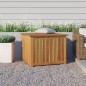 vidaXL Caja de almacenaje de jardín madera maciza acacia 75x75x58 cm vidaXL Caja de almacenaje de jardín madera maciza acacia 75x75x58 cm